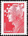 Marianne on French stamp