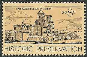 Mission San Xavier del Bac on USA Scott 1443