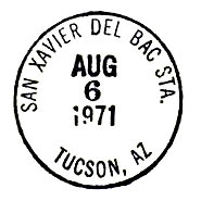Mission San Xavier del Bac on a USA cancel