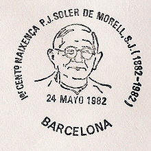 Father Juan Soler de Morell, SJ on a Spanish cancel