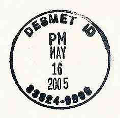 Postmark for Desmet, Idaho