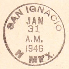 Postmark for San Ignacio, New Mexico