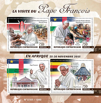 Pope Francis on a Central African M/S