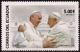 Pope Francis on Ecuador stamp, Scott 2101
