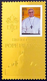 Pope Francis on Gambia Scott 3518