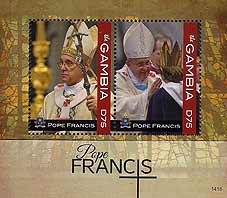 Pope Francis on Gambia Scott 23559