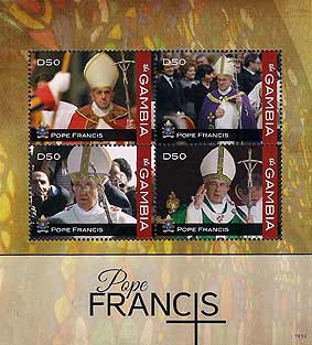 Pope Francis on Gambia Scott 3558