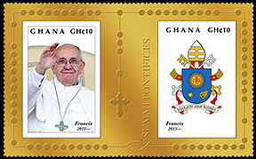 Pope Francis on a Ghana Scott 2775