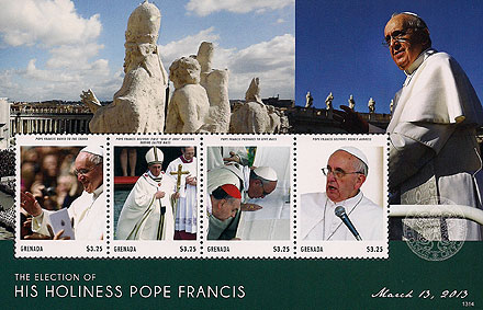 Pope Francis on Grenada Scott 3898