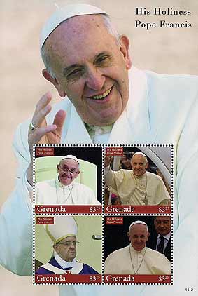 Pope Francis on Grenada Scott 3963