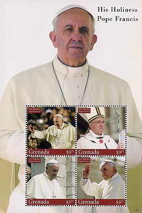 Pope Francis on Grenada Scott 3964