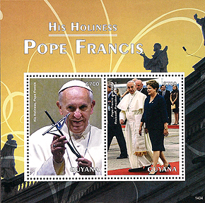 Pope Francis on Guyana Scott 4296