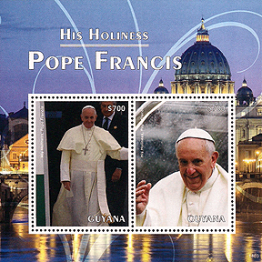 Pope Francis on Guyana Scott 4295