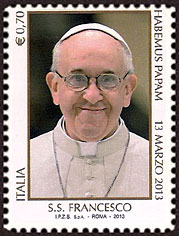 pope Francis on Italy Scott 3179