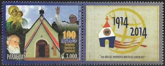 Pope Francis on Paraguay Scott 3001