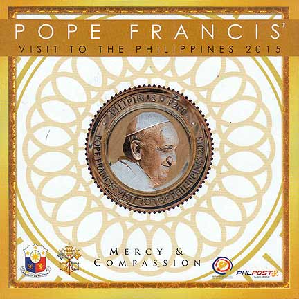 Pope Francis on a Philippine sheet