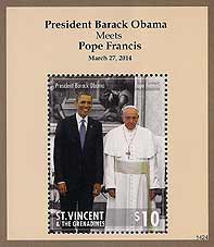 Pope Francis on St. Vincent Grenadines Scott 3947