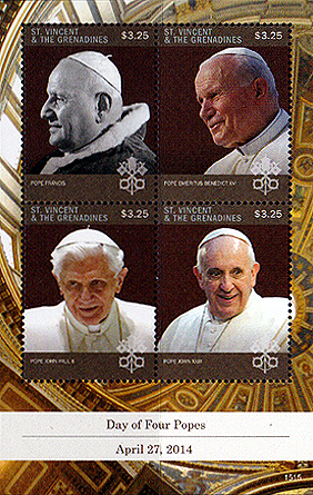 Day of Four popes sheet