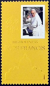 Pope Francis on Tanzania Scott 2683