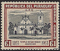 Church of St. Roque on Paraguay Scott C210