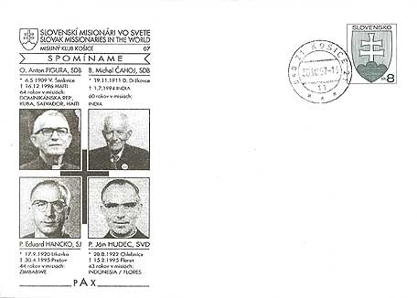Father Eduard Hancko, SJ on Slovakia postal card
