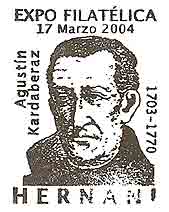 Father Agustin de Kardaberaz, SJ on a Spanish cancel