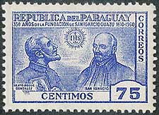 Saint Ignatius Loyola on Paraguay Scott 937