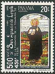 Saint Ignatius Loyola on Panama Scott 786 